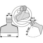 Marteau broyeur maschio 03400405 - m03400410r adaptable