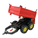 Mega - trailer benne basculante trois cts, rouge