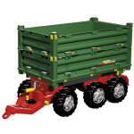 Multi - trailer benne basculante trois cts, verte