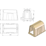 Niche a veau collective 2200mm - universel Niche a veau collective 2200mm - universel