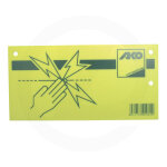 Panneau danger electricite ako jaune
