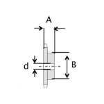 Pignon simple 5 / 8 z9 prals adaptable