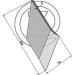 Pointe charrue universel - adaptable