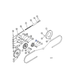 Poulie tendeur commande �pandeur meu paille case ih 663887r91 origine