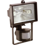 Projecteur halogne 120 w, noir, ampoule incluse avec dtecteur