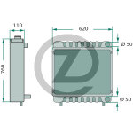 Radiateur fendt h916200050020 adaptable