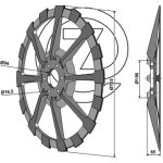 Roue arracheuse betterave wic adaptable Roue arracheuse betterave wic adaptable