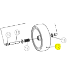 Roue de bineuse quivogne rpn30004 origine