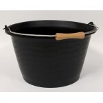 Seau 15l noir gradue anse + poignee