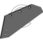 Soc charrue krone - 9291290 - 9691290 - gauche - adaptable