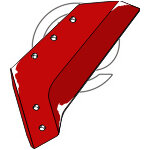 Soc charrue vogel et noot - pk401401 - gauche - adaptable