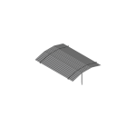 Toit seul pour râtelier ovins parois variable Toit seul pour râtelier ovins parois variable