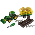 Tracteur miniature john deere 2 remorques k3906 Tracteur miniature john deere 2 remorques k3906