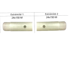 Tube pvc de rampe l2610 mm 6 trous cart de 0. 50 m berthoud 415949