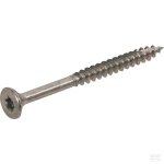 Vis � bois, 4x50 mm, tx20, � t�te frais�e, acier inoxydable