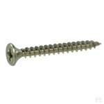 Vis à bois, 6x80 mm, pz3, à tête fraisée, acier inoxydable Vis à bois, 6x80 mm, pz3, à tête fraisée, acier inoxydable