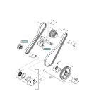 Vis entrainement broyeur case ih 9635884