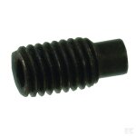 Vis sans tête six pans creux bout pointeau téton m8x20 noir Vis sans tête six pans creux bout pointeau téton m8x20 noir
