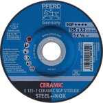 10 disques  barber dport cramique spcial acier + inox - 125x7x22, 23mm - 7129 pferd