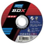Disque de tron�onnage moyeu plat bdx - m�tal inox 230x2. 5 par 25 norton