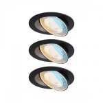 3 x spot orientable  encastrer gradable - 5w - blanc - led whiteselect paulmann