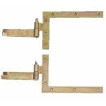4 paumelles �querre � sceller - zingu� jaune - 190 x 280 mm bricozor