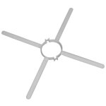 6 x araigne de centrage polypropylne pour conduit d80 mm chemilux ubbink