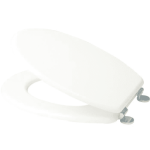 Abattant wc - blanc - charnires inox - mdf msv