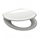 Abattant wc blanc en duroplast avec frein de chute et d�clipsable sch�tte
