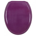 Abattant wc - mdf - charnires inox - cleo - violet msv