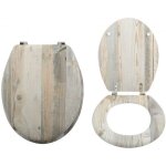 Abattant wc - mdf - charnieres inox - ombo msv Abattant wc - mdf - charnieres inox - ombo msv