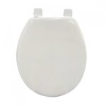 Abattant wc - mdf - charnires plastique - blanc msv