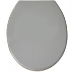 Abattant wc - polypropylène - charnières ps - gris msv Abattant wc - polypropylène - charnières ps - gris msv