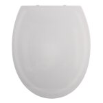Abattant wc - polypropylne - avec frein de chute - harry - gris clair spirella