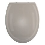Abattant wc - polypropylne - avec frein de chute - harry - taupe spirella