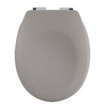 Abattant wc - thermodur - avec frein de chute - neela - taupe mat msv