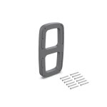 Accessoire latral pour penderie sling - portes  charnires - titanium emuca