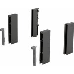 Adaptateurs designside pour tiroir arcitech - h124 mm - anthracite hettich