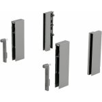 Adaptateurs designside pour tiroir arcitech - h124 mm - argent hettich