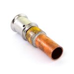 Adaptateur pour tube cuivre  sertir diamtre 20 / multicouches  sertir diamtre 22 multitubo