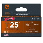 Agrafes rondes t25 pour cbles 6 mm - longueur 14 mm arrow