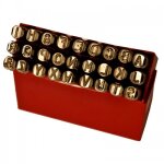 Alphabets  frapper  gauche - hauteur 3 mm bricozor