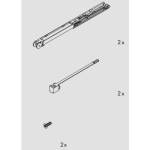 Amortisseur pour porte coulissante clipo 16 h ou 16 gpk eku