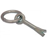 Anneau d'�curie � sceller - acier zingu� blanc - 12 x 70 mm pramac