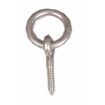 Anneaux d'écurie à vis bois - acier zingué blanc - diamètre 12mm bricozor Anneaux d'écurie à vis bois - acier zingué blanc - diamètre 12mm bricozor