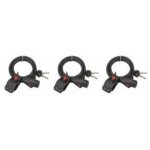 Antivol  cble - 8 mm - longueur 1, 50 m -  cl - avec support - lot de 3 fth thirard