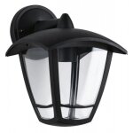 Applique extrieure classic curved  quiper e27 - noir - sans dtecteur paulmann