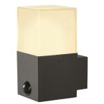 Applique extrieure  quiper e27 carr anthracite ip44 - grafit 90 slv