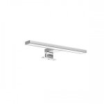 Applique led - 300 mm - pose en applique ou miroir - chromé - virgo emuca Applique led - 300 mm - pose en applique ou miroir - chromé - virgo emuca