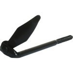 Arrt de volet marseillais  vis mtaux avec bute rglable - noir - 110 mm torbel